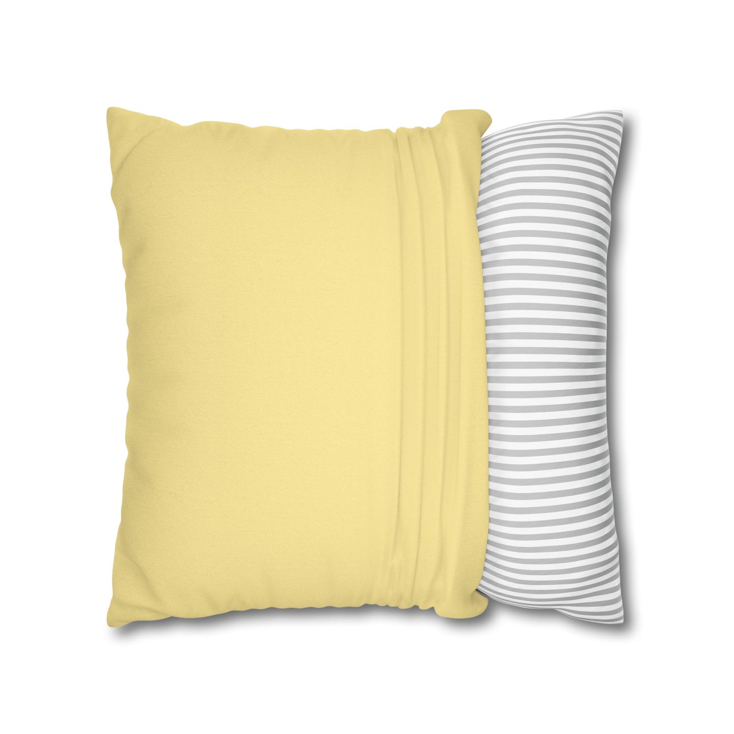 Cozy Yellow Reversible Square Pillowcase