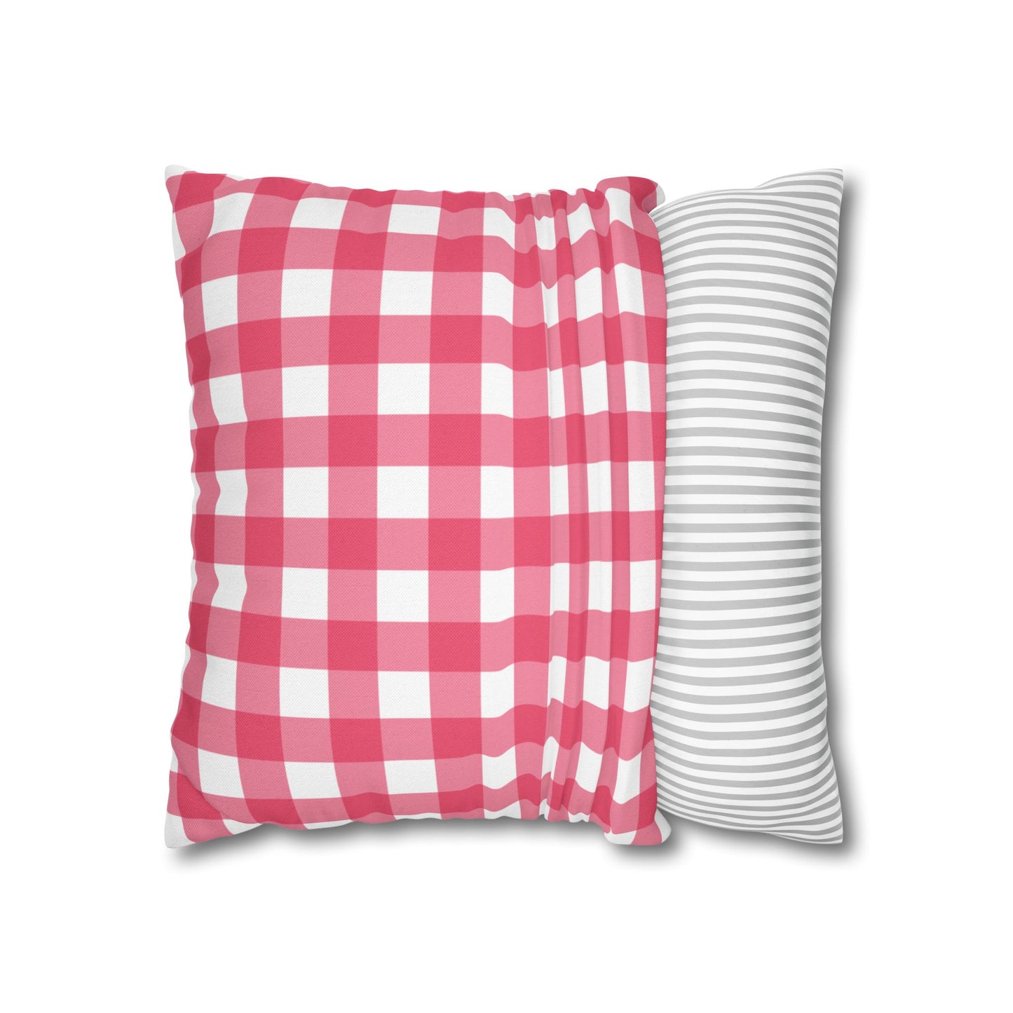 Cozy Red Checkered Pillowcase