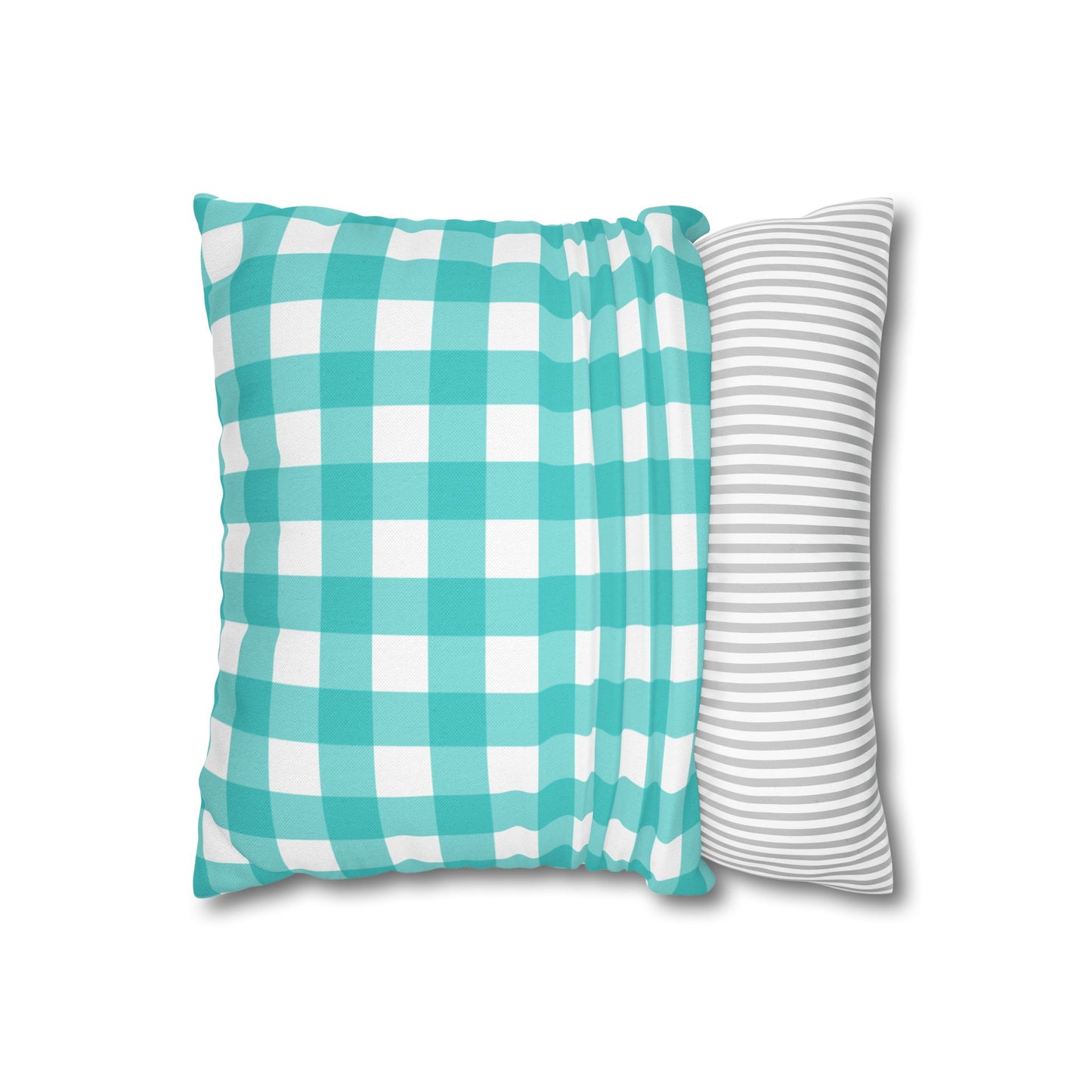 Gingham & Stripes Reversible Pillowcase