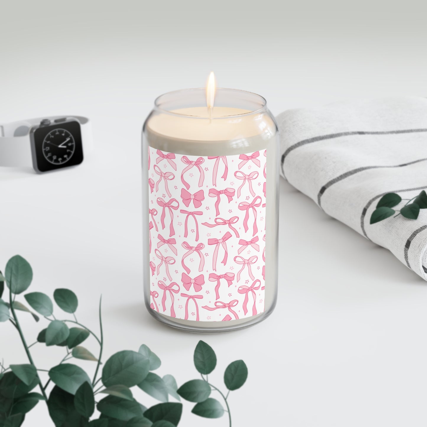 Pink Bows Scented Candle